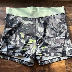Nike Abstract Gray and Green Shorts